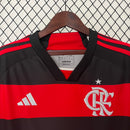 Camisa do Flamengo manga longa I 24/25 Torcedor Preto e Vermelho