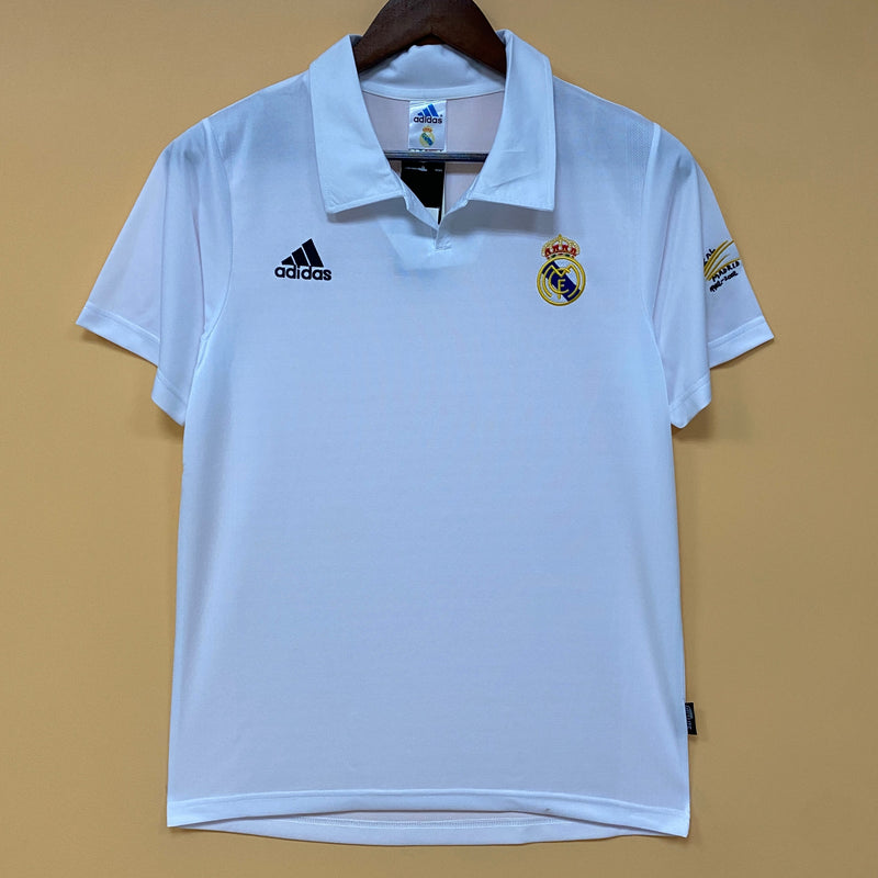 Camisa do Real Madrid I 02/03 Torcedor Branca RETRO
