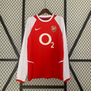 Camisa do Arsenal I Manga Longa 02/03 Torcedor RETRO