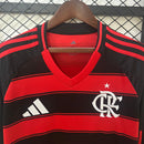 Camisa do Flamengo Manga longa I 25/26 Torcedor Preta e Vermelha