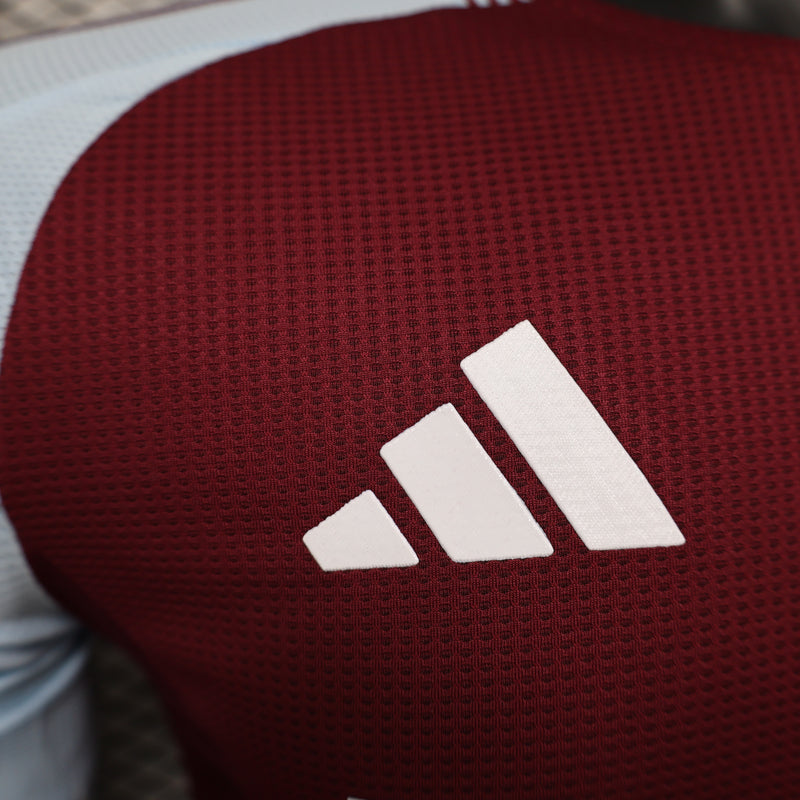 Camisa do Aston Villa I 24/25 JOGADOR Vermelha