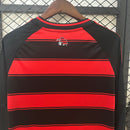 Camisa do Flamengo Manga longa I 25/26 Torcedor Preta e Vermelha