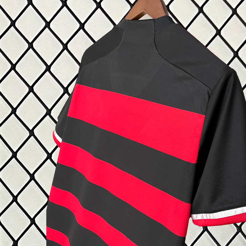 Camisa do Flamengo I 24/25 Torcedor Preta e Vermelha