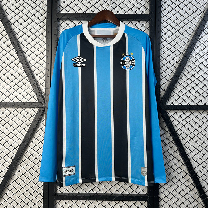 Camisa do Gremio I Manga Longa 25/26 Torcedor Tricolor