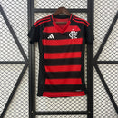 Camisa Feminina do Flamengo I 25/26 Torcedor Preto e Vermelho