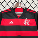 Camisa Feminina do Flamengo I 24/25 Torcedor Preto e Vermelho