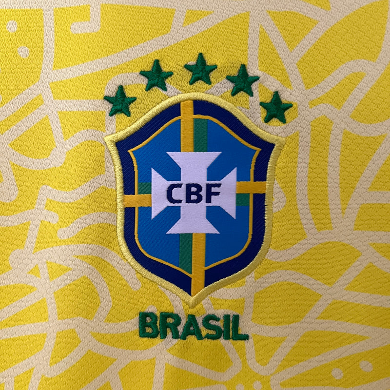 Camisa da Seleção Brasileira I 2024 Torcedor Amarela