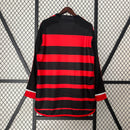 Camisa do Flamengo manga longa I 24/25 Torcedor Preto e Vermelho