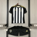 Kit infantil do Atlético Mineiro I 25/26 Torcedor Preto e Branco