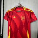Kit infantil seleção da Espanha I 2024 Torcedor Vermelha