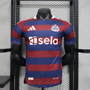 Camisa do Newcastle United II 24/25 JOGADOR Azul e Vermelho