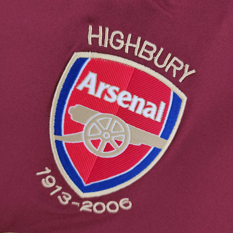 Camisa do Arsenal I Manga Longa 05/06 Torcedor RETRO