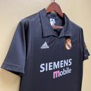 Camisa do Real Madrid II 02/03 Torcedor Preta RETRO