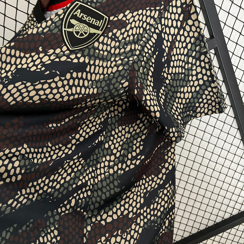 Camisa do Arsenal Pré-Jogo 23/24 Torcedor Cinza