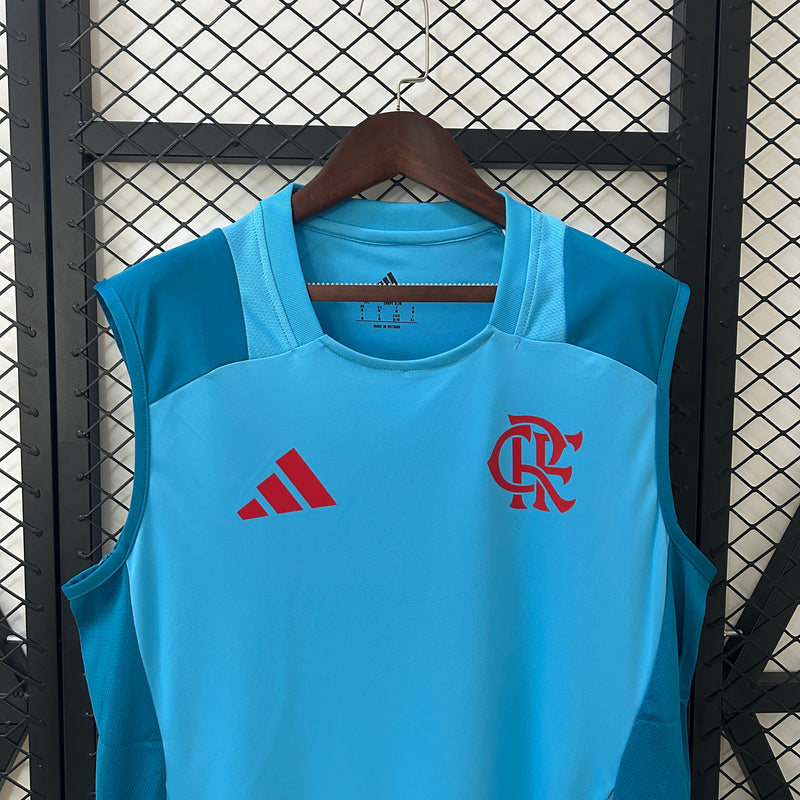 Camisa Regata do Flamengo Treino 25/26 Torcedor Azul