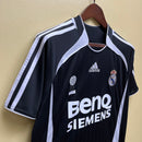 Camisa do Real Madrid II 06/07 Torcedor Preta RETRO