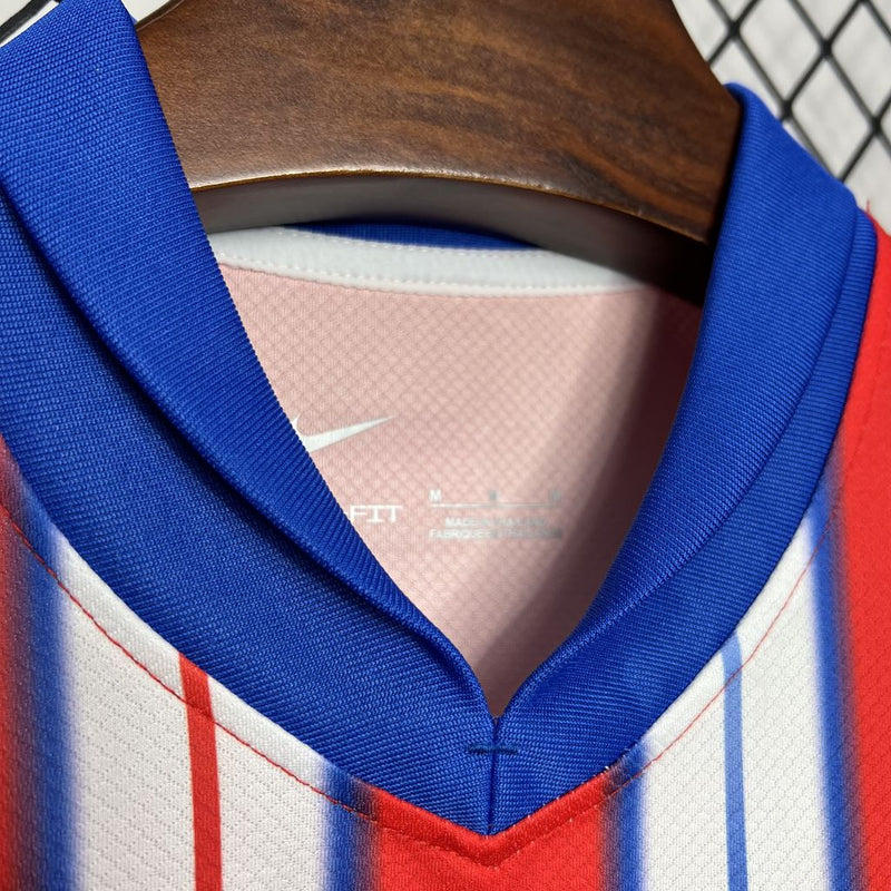 Camisa do Atlético Madrid I 24/25 Torcedor Vermelha e Branca