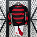 Kit infantil do Flamengo I 25/26 Torcedor Manga Longa