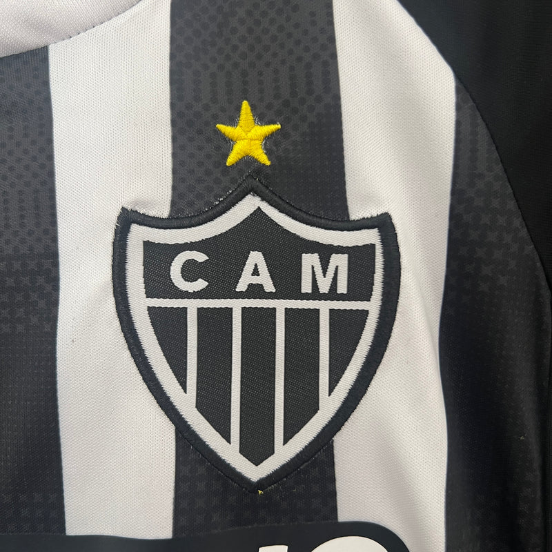 Kit infantil do Atlético Mineiro I 24/25 Torcedor Preto e Branco