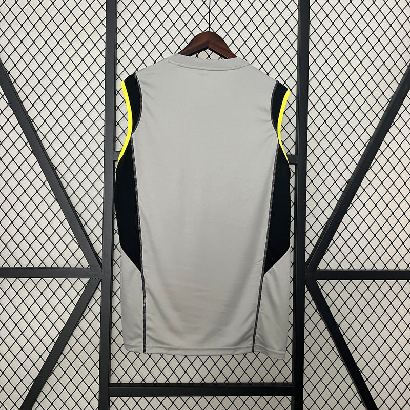 Camisa Regata do Flamengo Treino 24/25 Torcedor Cinza