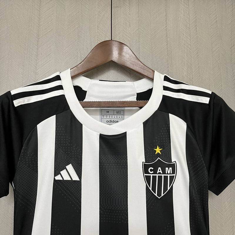 Camisa feminina do Atlético Mineiro I 24/25 Torcedor Preta
