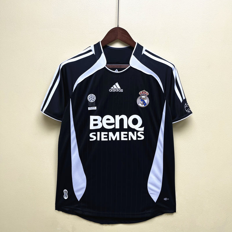 Camisa do Real Madrid II 06/07 Torcedor Preta RETRO