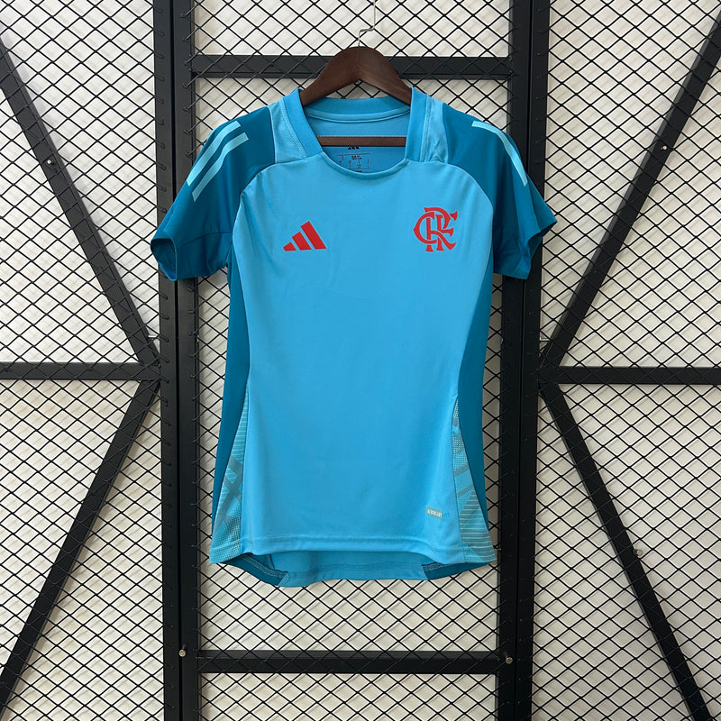 Camisa Feminina do Flamengo Treino 25/26 Torcedor Azul