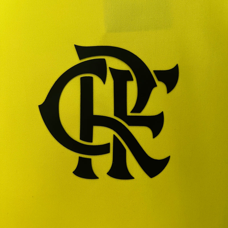 Camisa do Flamengo Polo Treino 24/25 Torcedor Amarela