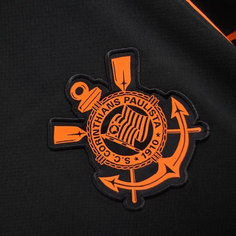 Camisa do Corinthians III 25/26 Torcedor Preta e Laranja