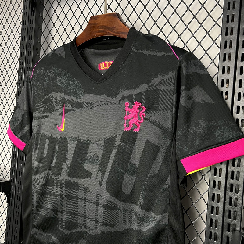 Camisa do Chelsea III 24/25 Torcedor Preta