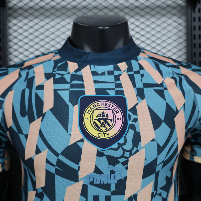 Camisa do Manchester City Edição Especial 24/25 JOGADOR Azul