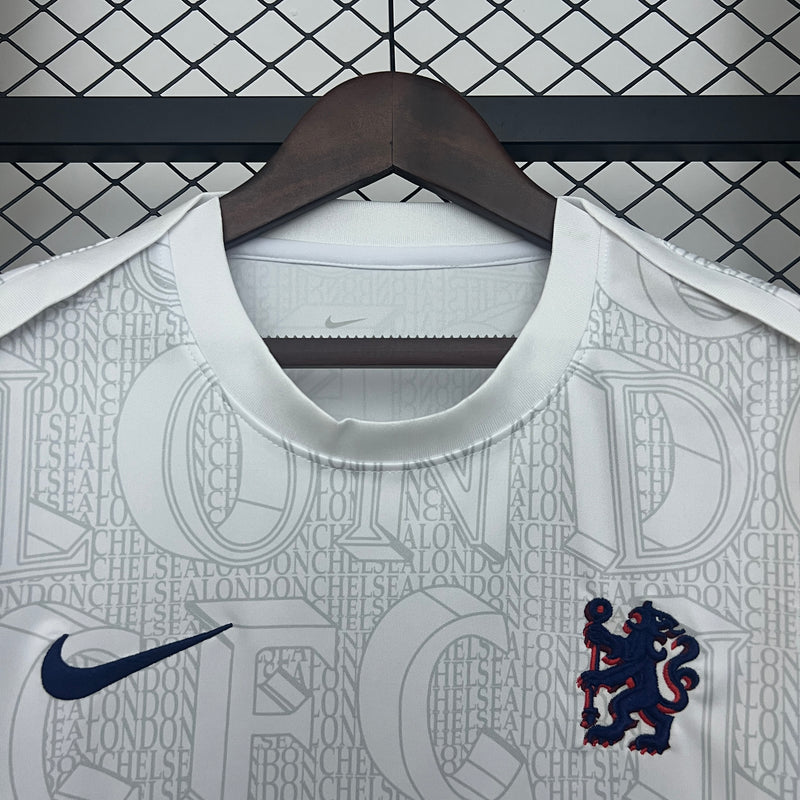 Camisa do Chelsea Treino 25/26 Torcedor Branca