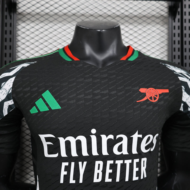 Camisa do Arsenal II 24/25 JOGADOR Preta