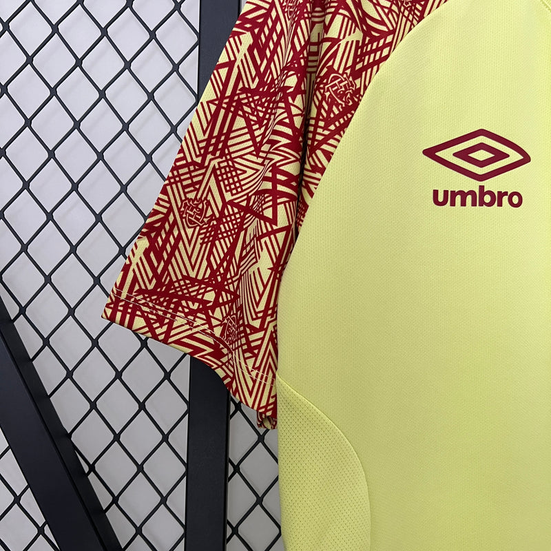 Camisa do Fluminense Treino 24/25 Torcedor Amarela