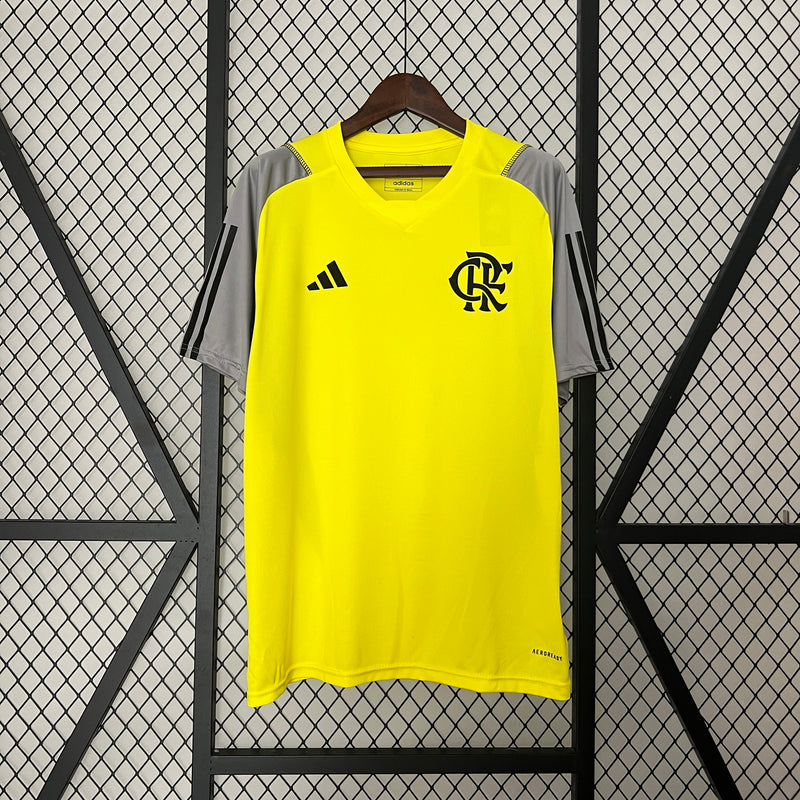 Camisa do Flamengo Polo Treino 24/25 Torcedor Amarela
