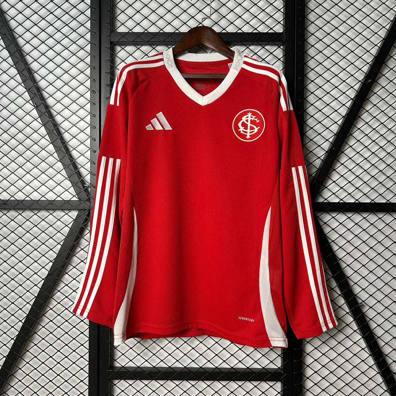 Camisa do Internacional I Manga Longa 25/26 Torcedor Vermelha