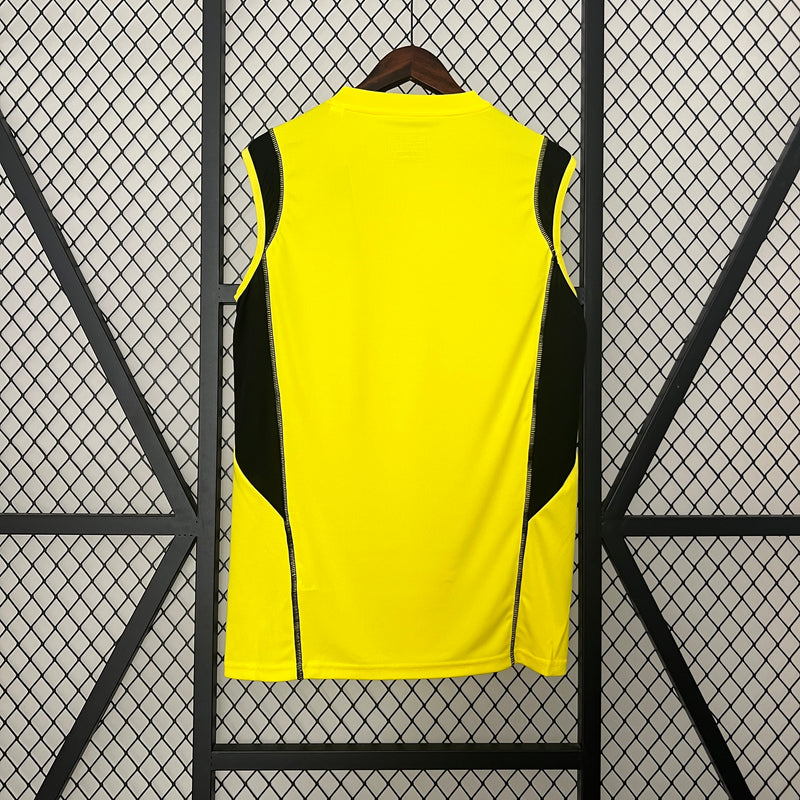 Camisa Regata do Flamengo Treino 24/25 Torcedor Amarela