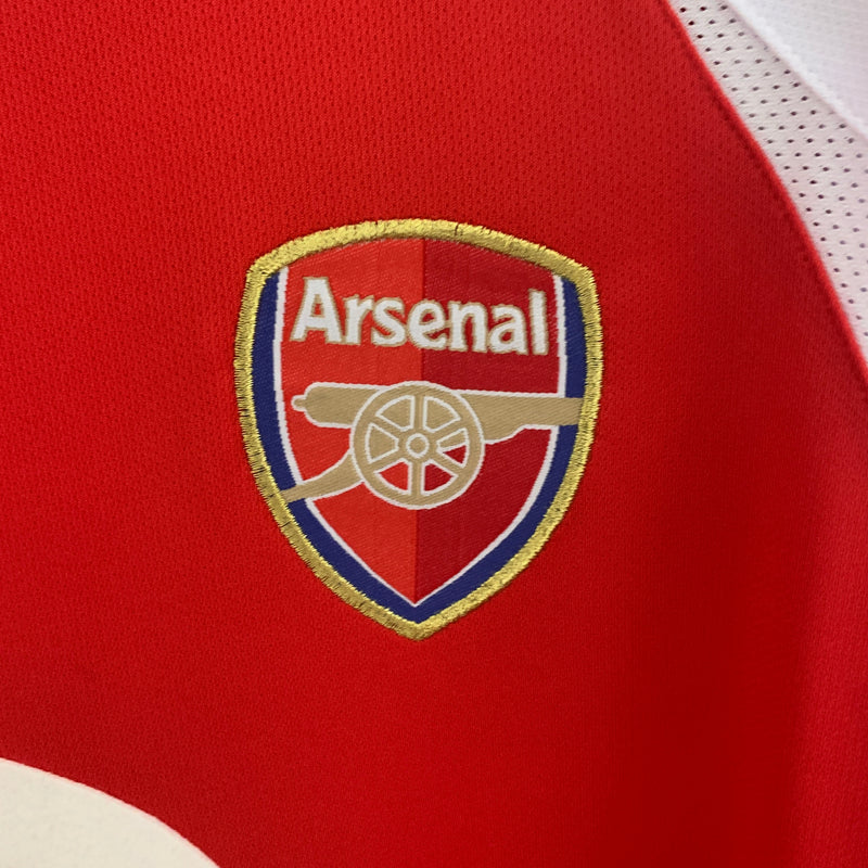Camisa do Arsenal I Manga Longa 02/03 Torcedor RETRO