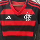 Camisa Feminina do Flamengo I 25/26 Torcedor Preto e Vermelho