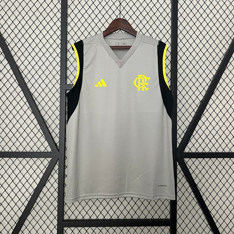 Camisa Regata do Flamengo Treino 24/25 Torcedor Cinza