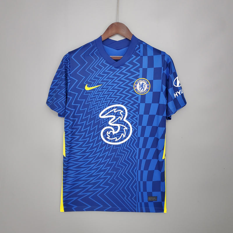 Camisa do Chelsea I 21/22 Torcedor Azul
