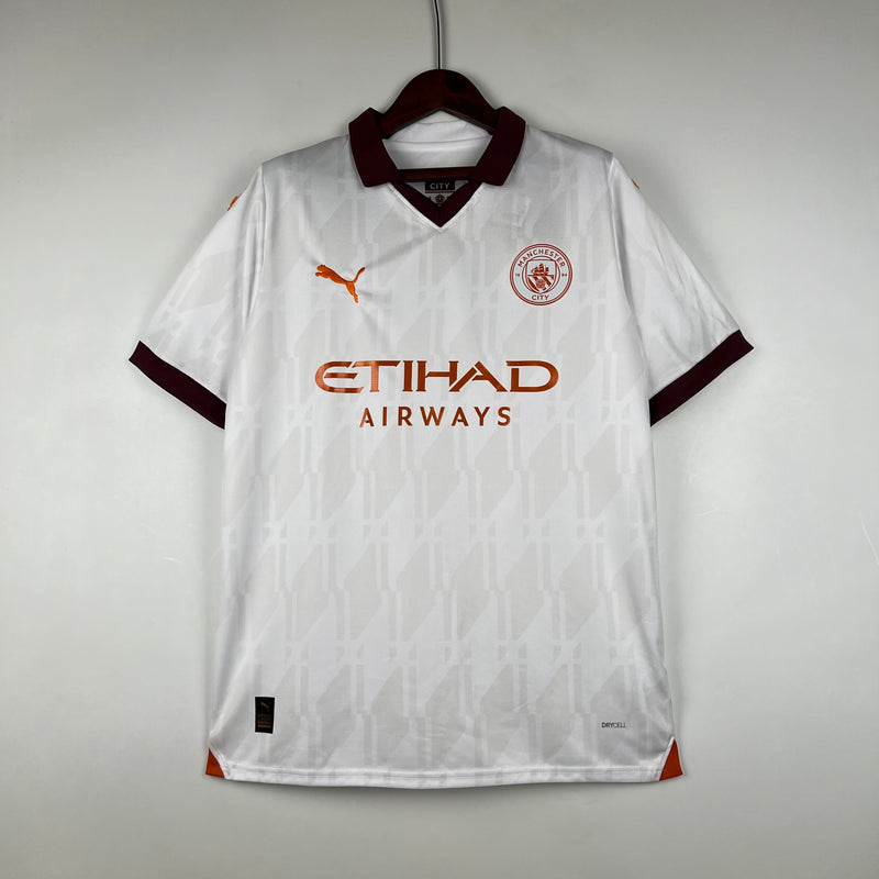Camisa do Manchester City II 23/24 Torcedor Branca