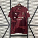 Camisa do Manchester City III 24/25 Torcedor Vermelha