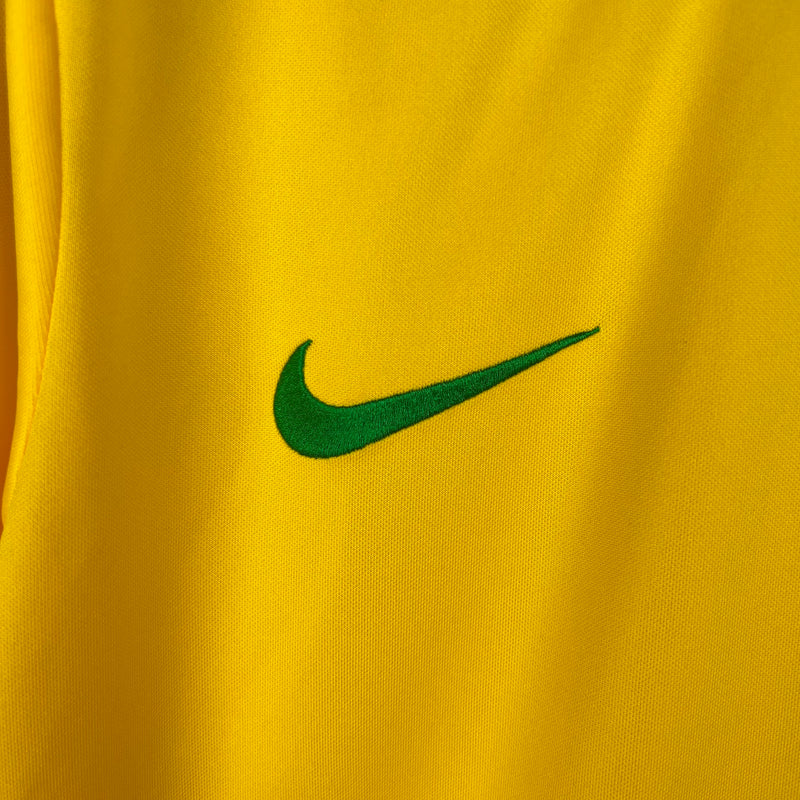 Camisa da Seleção Brasileira I Manga Longa 1998 Torcedor RETRO