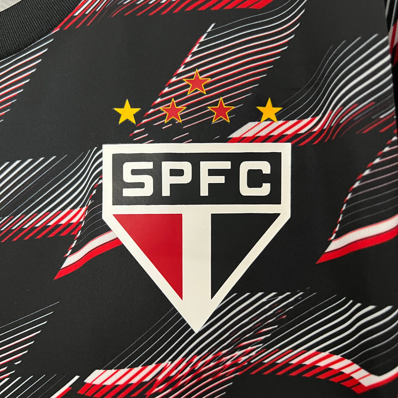 Camisa do São Paulo Pré-jogo 24/25 Torcedor Preta