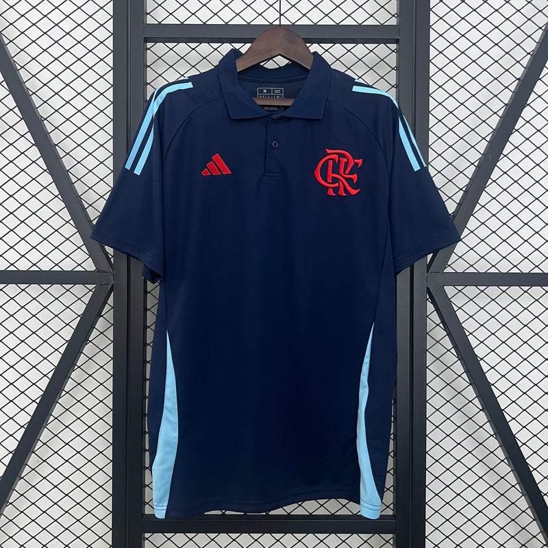 Camisa do Flamengo Polo Treino 25/26 Torcedor Azul Escuro
