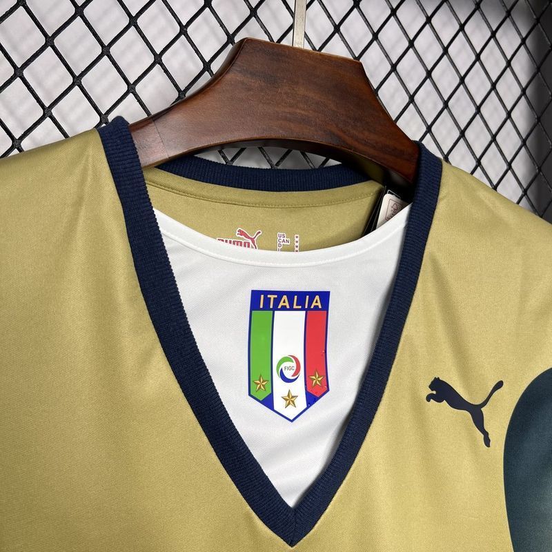 Camisa da Itália Goleiro 2006 Torcedor RETRO