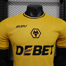 Camisa do Wolves I 24/25 JOGADOR Amarela