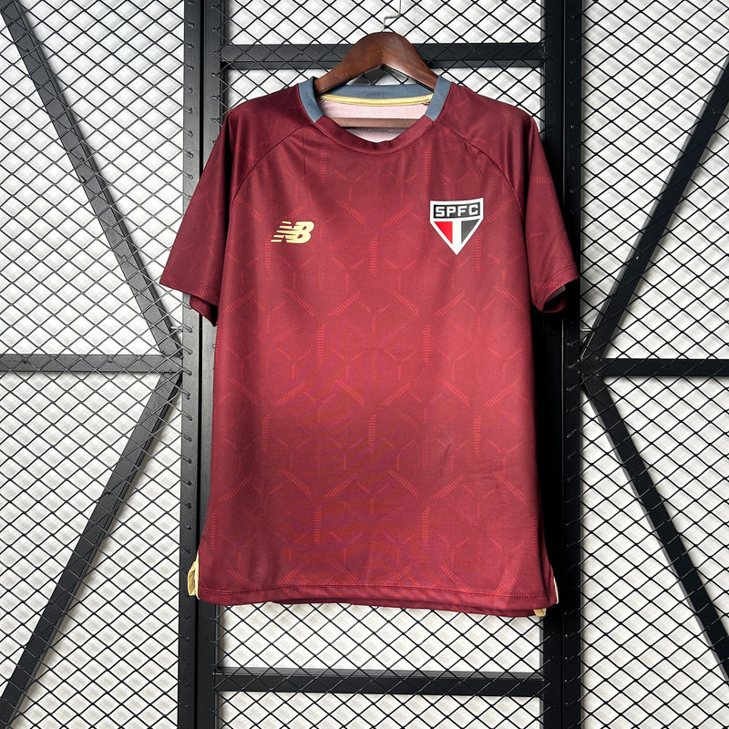 Camisa do São Paulo Treino 25/26 Torcedor Vermelha