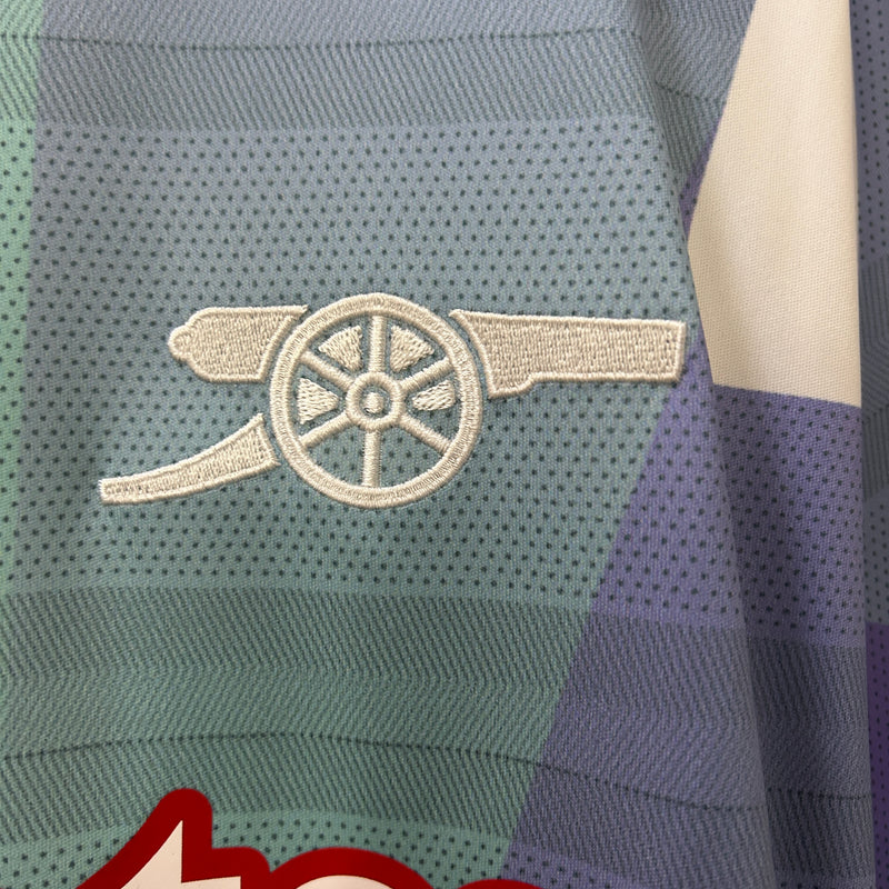 Camisa do Arsenal Pré-Jogo 24/25 Torcedor Vermelho e Branco